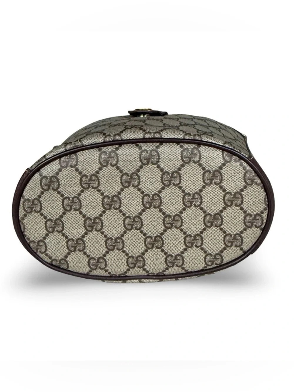 Gucci Brown GG Supreme Sherry Line Shoulder Bag/Bucket Green-Red Web Ophidia - Picture 6 of 14